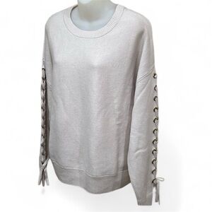 NEW Elie Tahari Cream Wool Cashmere Sweater NWT Size: Large